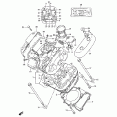 Схема вузла: Головка циліндра (Front) для Suzuki VS800 Intruder 800