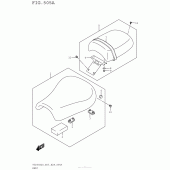 Схема вузла: Сидіння для Suzuki TU250