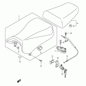 Схема вузла: Сидіння (See note) для Suzuki SV1000