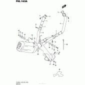 Схема вузла: Вихлопна система для Suzuki DL650 V-Strom