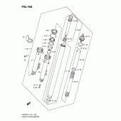Схема узла: Передняя вилка (Gsf650l1 e21) для Suzuki GSF650 Bandit S