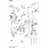 Схема вузла: Wiring Harness (Uh200Al4 P33) для Suzuki UH200 Burgman