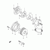 Схема вузла: Масляний насос для Suzuki DR350