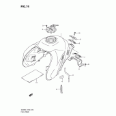 Схема вузла: Паливний бак (Dl650l1 e2) для Suzuki DL650 V-Strom