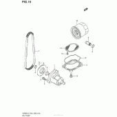 Схема узла: Масляный насос для Suzuki VZ800 Boulevard M50