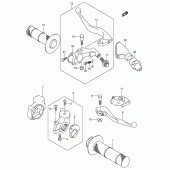 Схема вузла: Ручки керма (Model k4/k5/k6) для Suzuki RM250