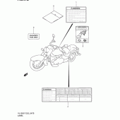 Схема вузла: Інформаційні наклейки (Model k2/k3/k4) для Suzuki VL1500 Intruder LC