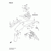 Схема узла: Заднее крыло для Suzuki DR-Z400 DR-Z400S