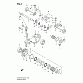 Схема узла: Клапан выхлопа для Suzuki RM250