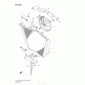Схема узла: Радиатор (Gsx-R1000L3 E33) для Suzuki GSX-R1000