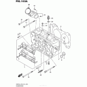 Схема вузла: Головка циліндра для Suzuki AN650 Burgman (EU analogue of SkyWave)