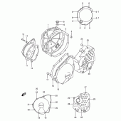 Схема вузла: Кришки картера для Suzuki GSF600 Bandit