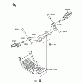 Схема вузла: Підніжки для Suzuki DR-Z110