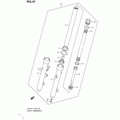 Схема вузла: Передня вилка для Suzuki UH125 Burgman
