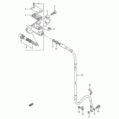 Схема вузла: Передній гальмівний циліндр для Suzuki RM250