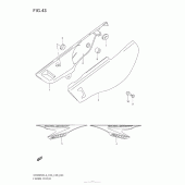 Схема вузла: Бічні панелі для Suzuki DR200 DR200SE
