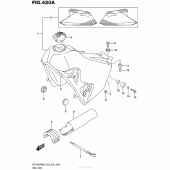 Схема узла: Топливный бак (Dr-Z400Sml6 E03) для Suzuki DR-Z400 DR-Z400SM