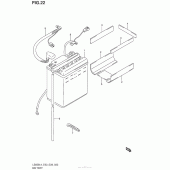 Схема вузла: Акумулятор для Suzuki LS650 Boulevard S40