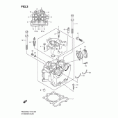 Схема вузла: Головка циліндра для Suzuki RM-Z250