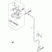 Схема вузла: Передній гальмівний циліндр для Suzuki DR-Z400 DR-Z400