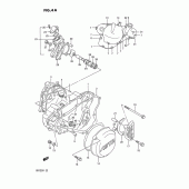 Схема узла: Крышки картера  & Водяной насос (Model l/m) для Suzuki RM125