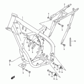 Схема вузла: Рама (Model k1) для Suzuki RM250