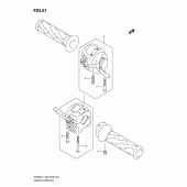 Схема вузла: Пульт управління рульової (An400l1 e33) для Suzuki AN400 Burgman (EU analogue of SkyWave)