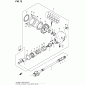 Схема вузла: Редуктор & Карданний вал (Vl1500Bl4 E03) для Suzuki VL1500 Boulevard C90 BOSS