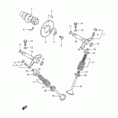 Схема узла: Распредвал & Клапан для Suzuki DR125
