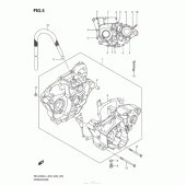 Схема узла: Картер двигателя для Suzuki RM-Z450