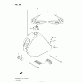 Схема вузла: Паливний бак (Dr200Sel3 E33) для Suzuki DR200 DR200SE