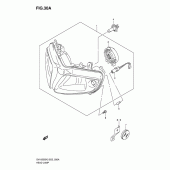 Схема вузла: Фара (Sv1000s e24) для Suzuki SV1000