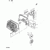 Схема узла: Задний фонарь (Стоп-сигнал) (E2,  e4,  e21) для Suzuki GS1000