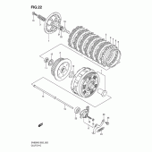 Схема вузла: Зчеплення для Suzuki SV650