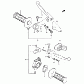Схема вузла: Пульт управління рульовий (Model p/r) для Suzuki RM250