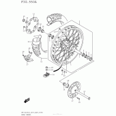 Схема вузла: Заднє колесо Suzuki RM-Z250