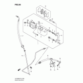 Схема узла: Задний тормозной суппорт для Suzuki UX150 Sixteen