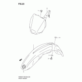 Схема узла: Переднее крыло для Suzuki RM250