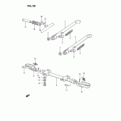 Схема вузла: Підставка для Suzuki TS185