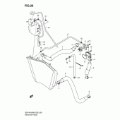 Схема вузла: Патрубок системи охолодження для Suzuki GSX-R1000