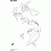 Схема вузла: Бічні панелі (Vl1500Bl7 E33) для Suzuki VL1500 Boulevard C90T BOSS
