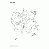 Схема узла: Накладка топливного бака (Model k9) для Suzuki GSR600