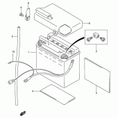 Схема вузла: Акумулятор для Suzuki VS800 Boulevard S50