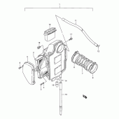 Схема узла: Воздушный фильтр для Suzuki LS650 Savage