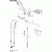 Схема вузла: Кермо та тросики (Gsx-R1000Al6 E33) для Suzuki GSX-R1000