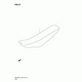 Схема вузла: Сидіння для Suzuki RMX450