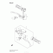 Схема узла: Ручки руля для Suzuki GSX-R750
