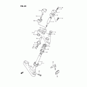 Схема вузла: Рульова траверса для Suzuki LS650 Savage