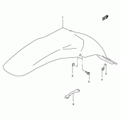 Схема вузла: Заднє крило для Suzuki RM250