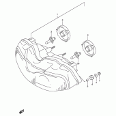 Схема узла: Фара (E24) для Suzuki TL1000